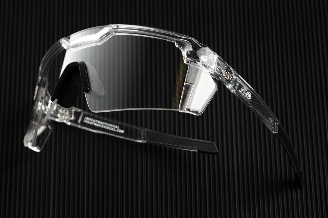 FUTURE TECH SUNGLASSES: VAPOR CLEAR FRAME CLEAR LENS Z87+