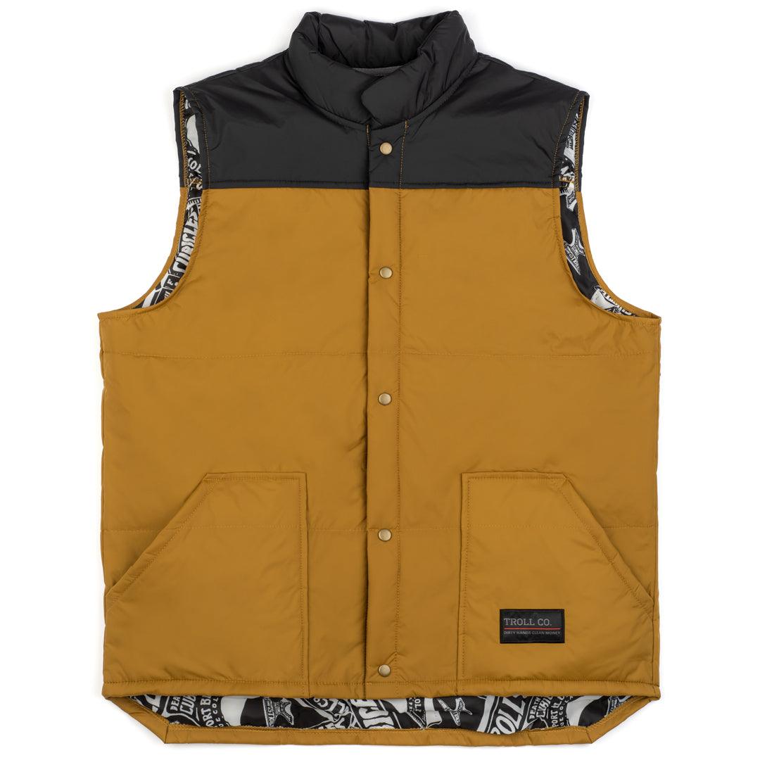 Redford Vest: Black / Saddle - Purpose-Built / Home of the Trades