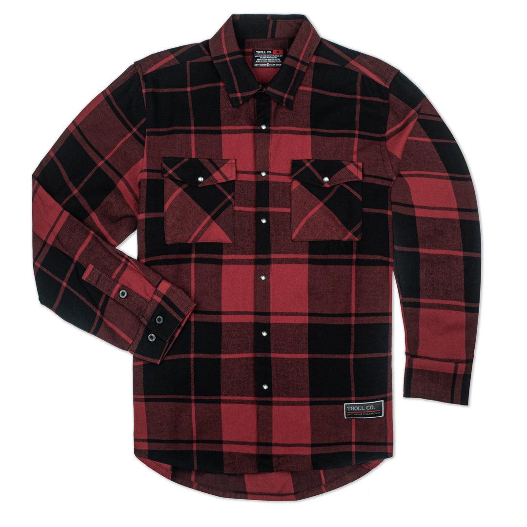 Ridge Flannel: Red / Black