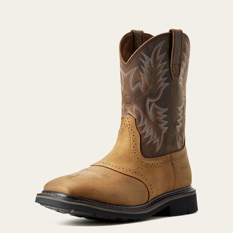 Sierra Wide Square Toe Work Boot - Aged Bark - Purpose-Built / Home of the Trades