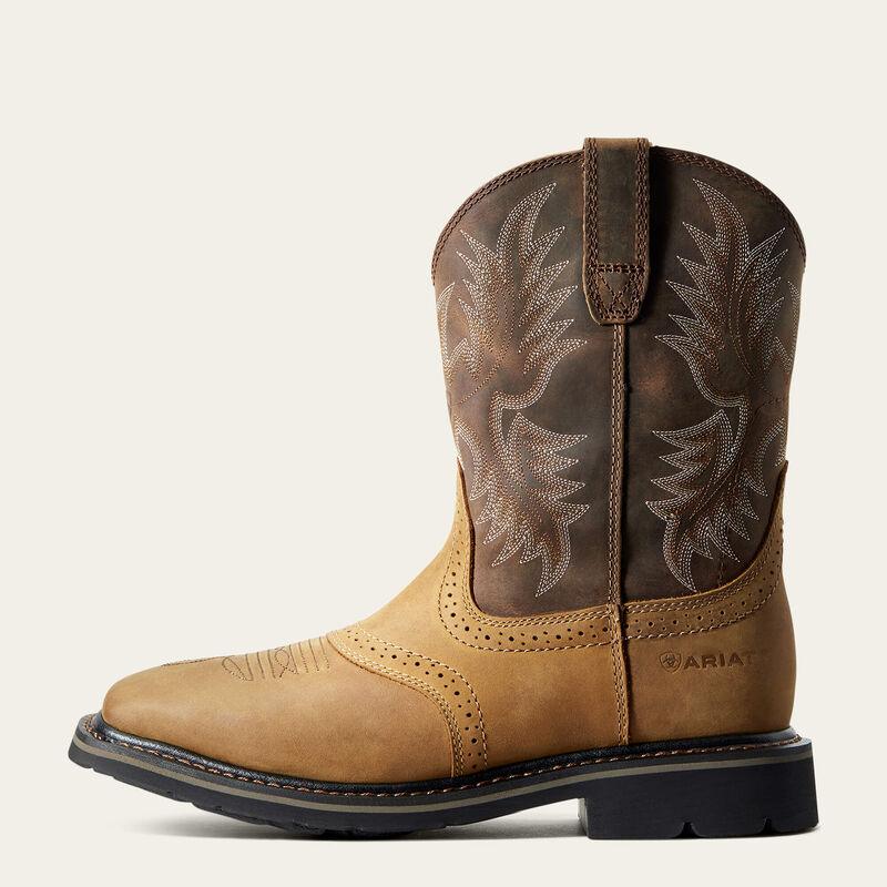 Sierra Wide Square Toe Work Boot - Aged Bark - Purpose-Built / Home of the Trades