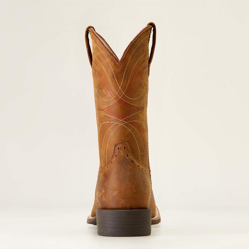 Sport Wide Square Toe Western Boot - Distressed Brown - Purpose-Built / Home of the Trades