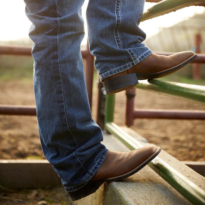 Sport Wide Square Toe Western Boot - Distressed Brown - Purpose-Built / Home of the Trades