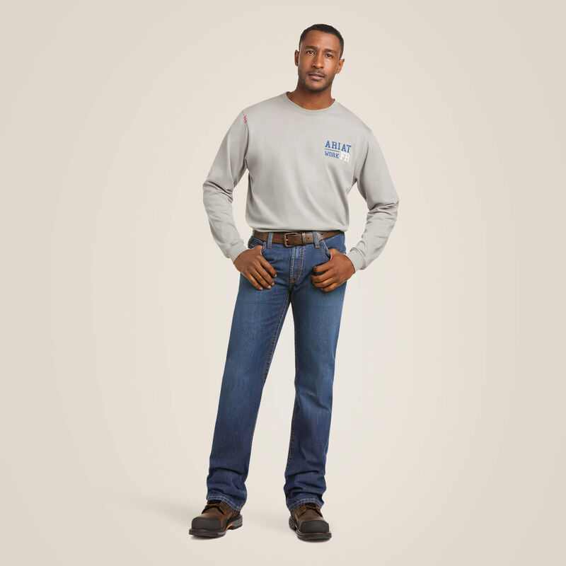 FR M4 Relaxed Basic Boot Cut Jean - Flint