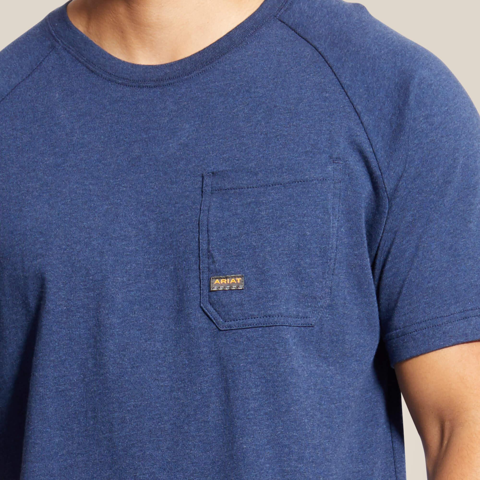 Rebar Cotton Strong T-Shirt - Navy Heather - Purpose-Built / Home of the Trades