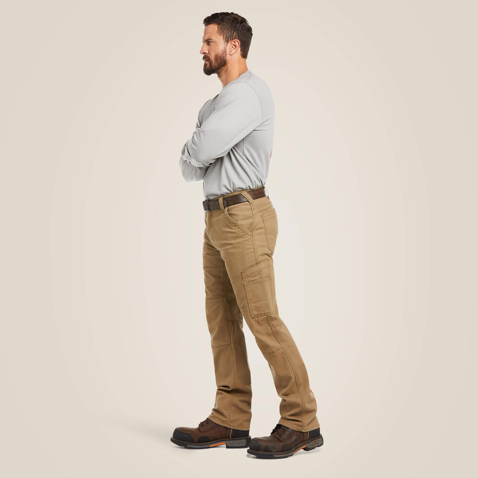 FR M5 Stretch DuraLight Canvas Stackable Straight Leg Pant - Khaki - Purpose-Built / Home of the Trades