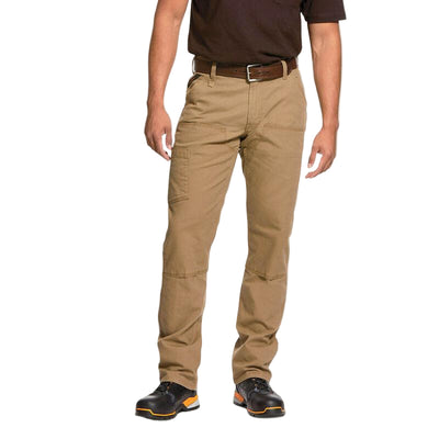 Rebar M4 Low Rise DuraStretch Made Tough Double Front Stackable Straight Leg Pant - Field Khaki