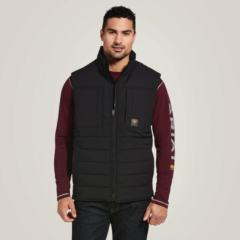 Rebar Valiant Stretch Canvas Water Resistant Insulated Vest - Black - Purpose-Built / Home of the Trades