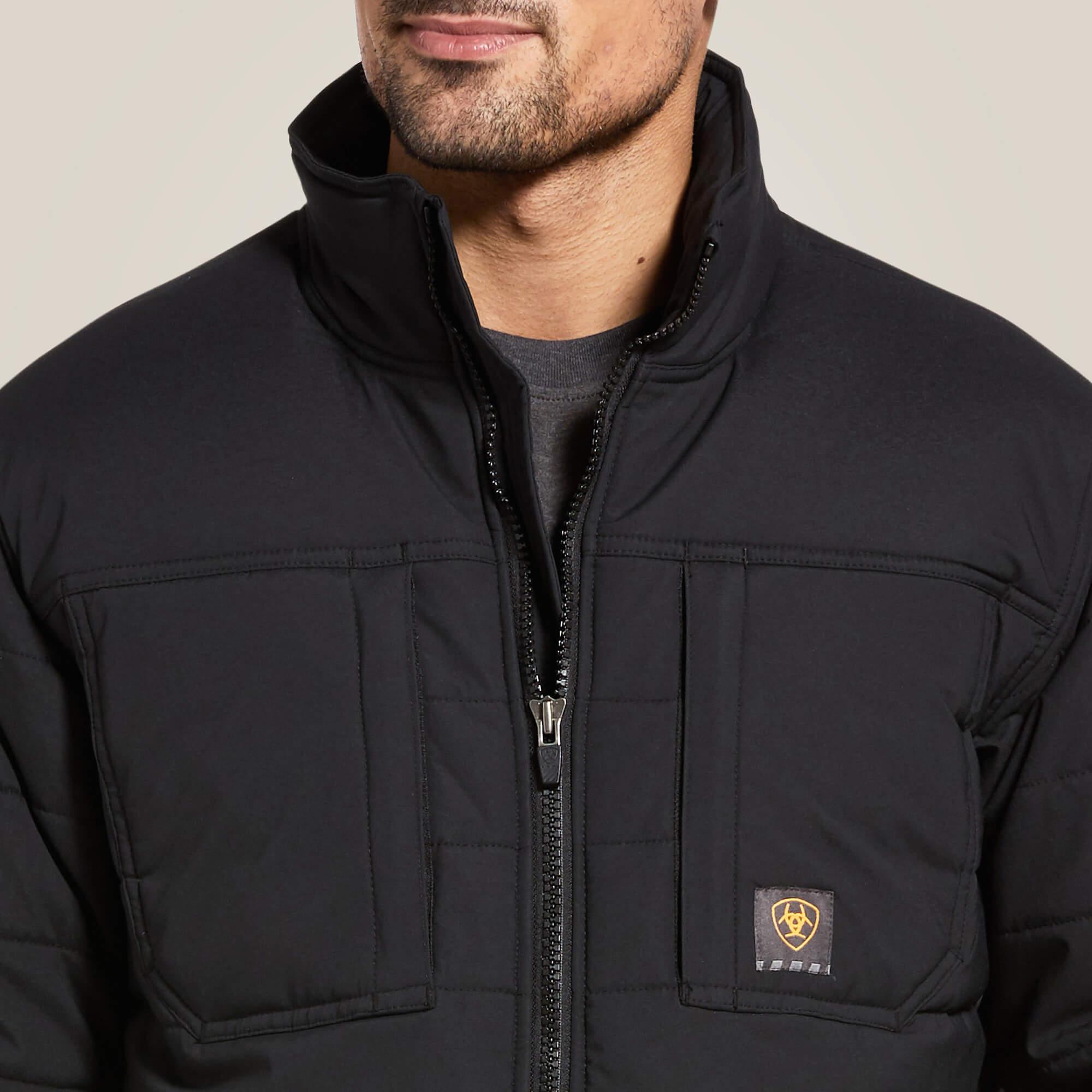 Rebar Valiant Stretch Canvas Water Resistant Insulated Jacket - Black - Purpose-Built / Home of the Trades