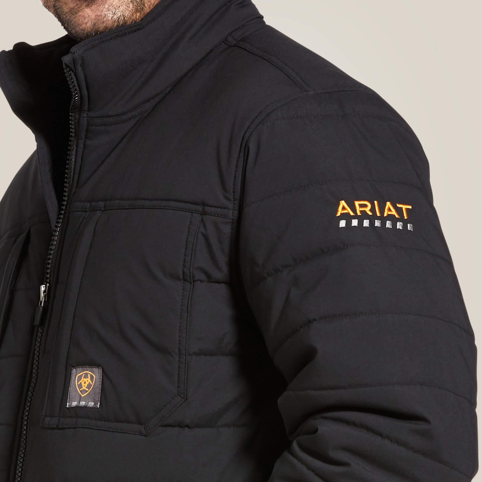 Rebar Valiant Stretch Canvas Water Resistant Insulated Jacket - Black - Purpose-Built / Home of the Trades