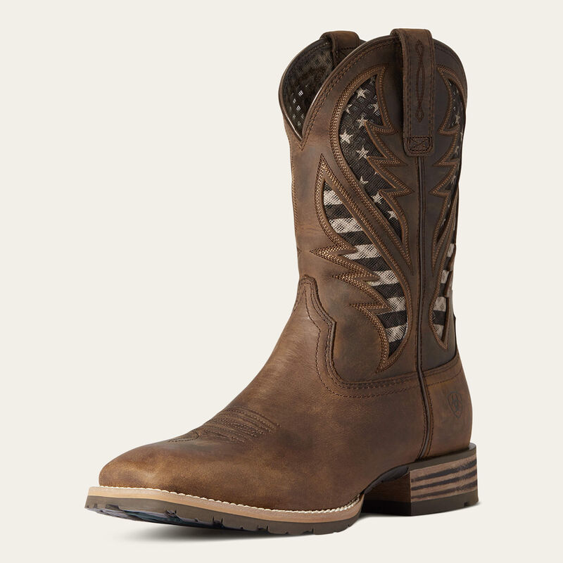 Hybrid VentTEK Cowboy Boot - Distressed Brown
