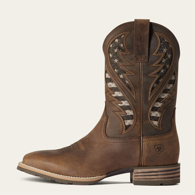 Hybrid VentTEK Cowboy Boot - Distressed Brown