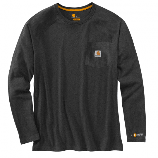 Force Delmont Long Sleeve T-Shirt - Carbon Heather - Purpose-Built / Home of the Trades