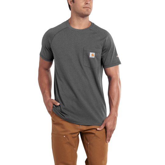 Delmont Force Cotton Short Sleeve T-Shirt - Carbon Heather - Purpose-Built / Home of the Trades