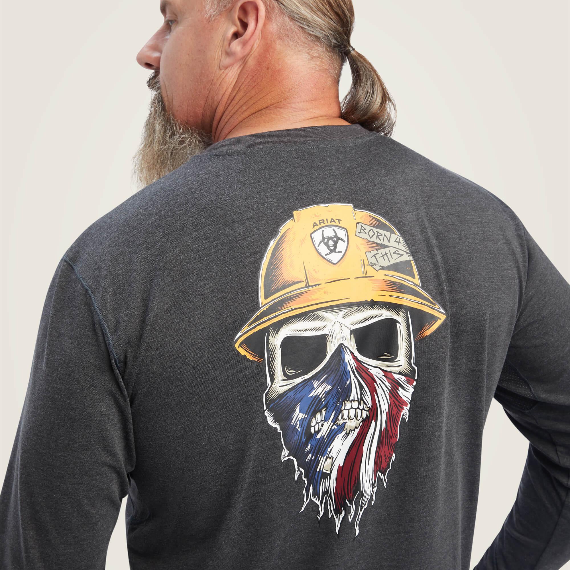 Rebar Workman Born For This Graphic T-Shirt - Charcoal Heather - Purpose-Built / Home of the Trades