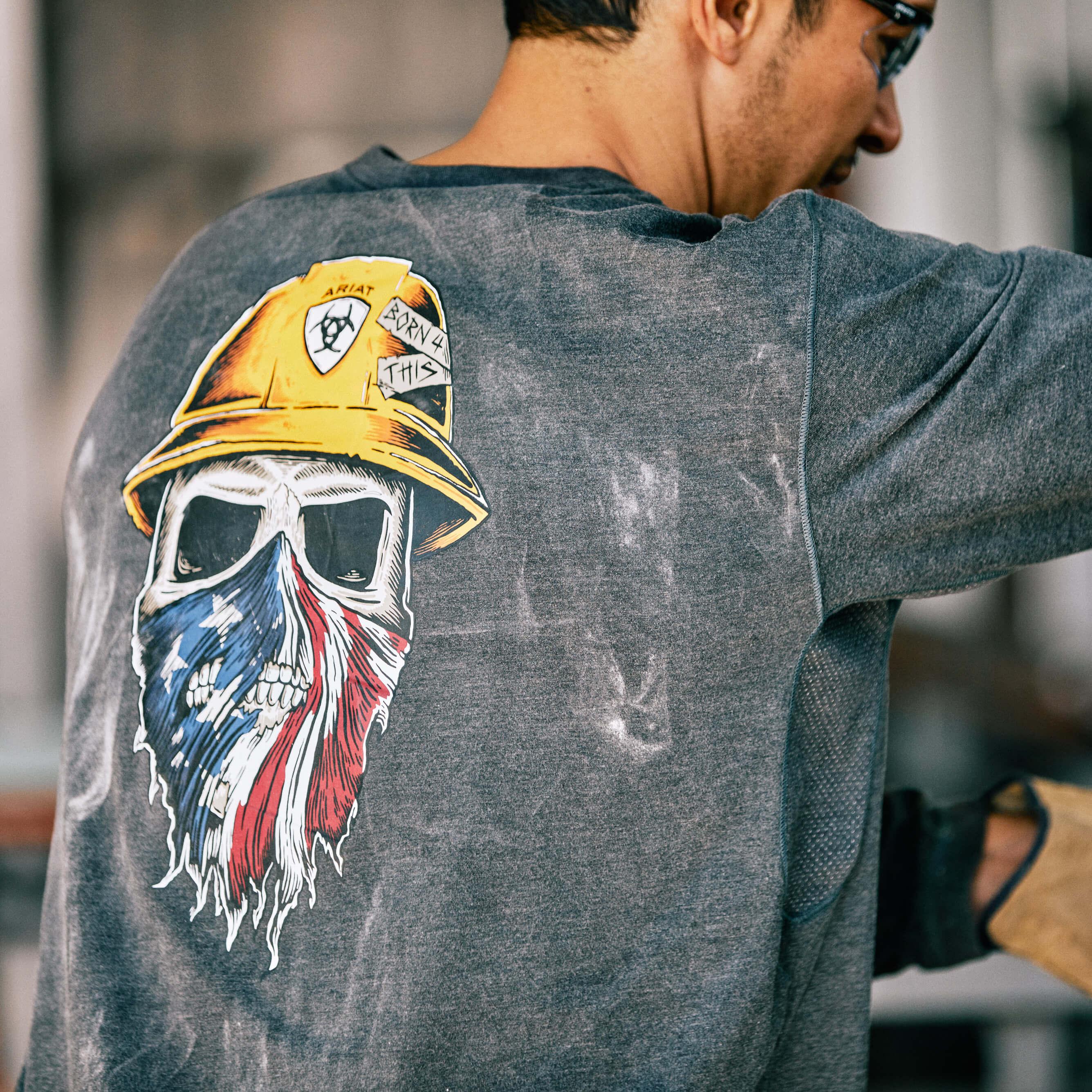 Rebar Workman Born For This Graphic T-Shirt - Charcoal Heather - Purpose-Built / Home of the Trades