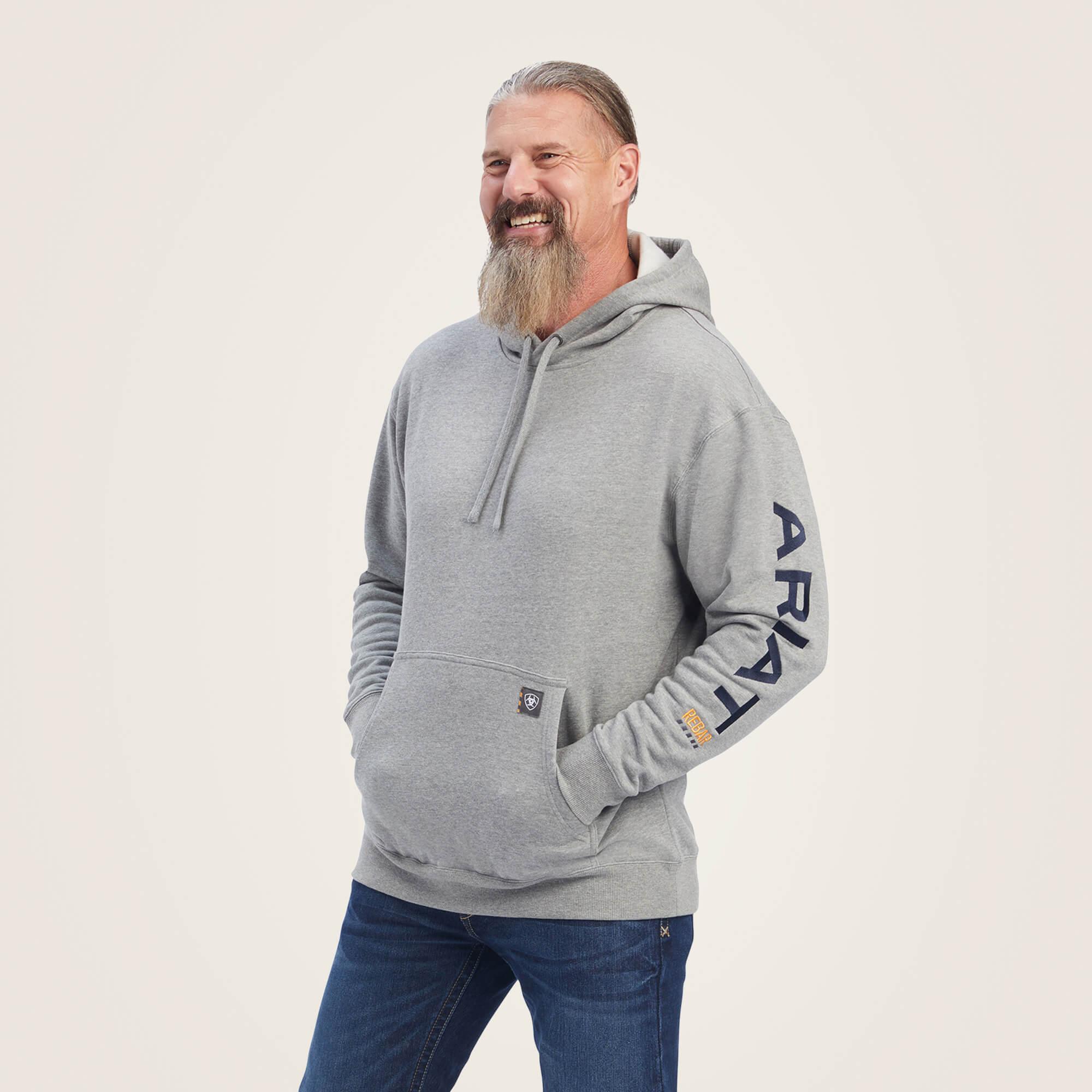 Rebar Graphic Hoodie - Heather Grey - Purpose-Built / Home of the Trades