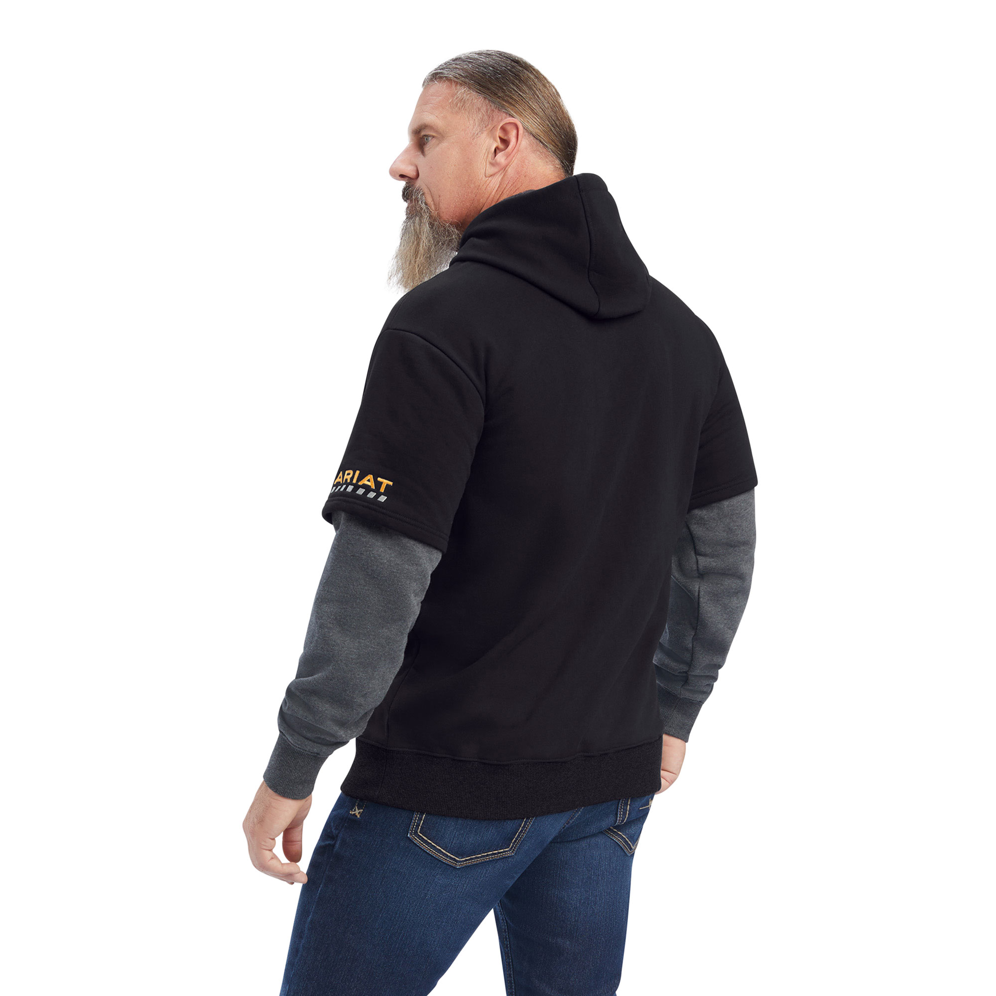 Rebar Workman Dually Hoodie - Black/Charcoal