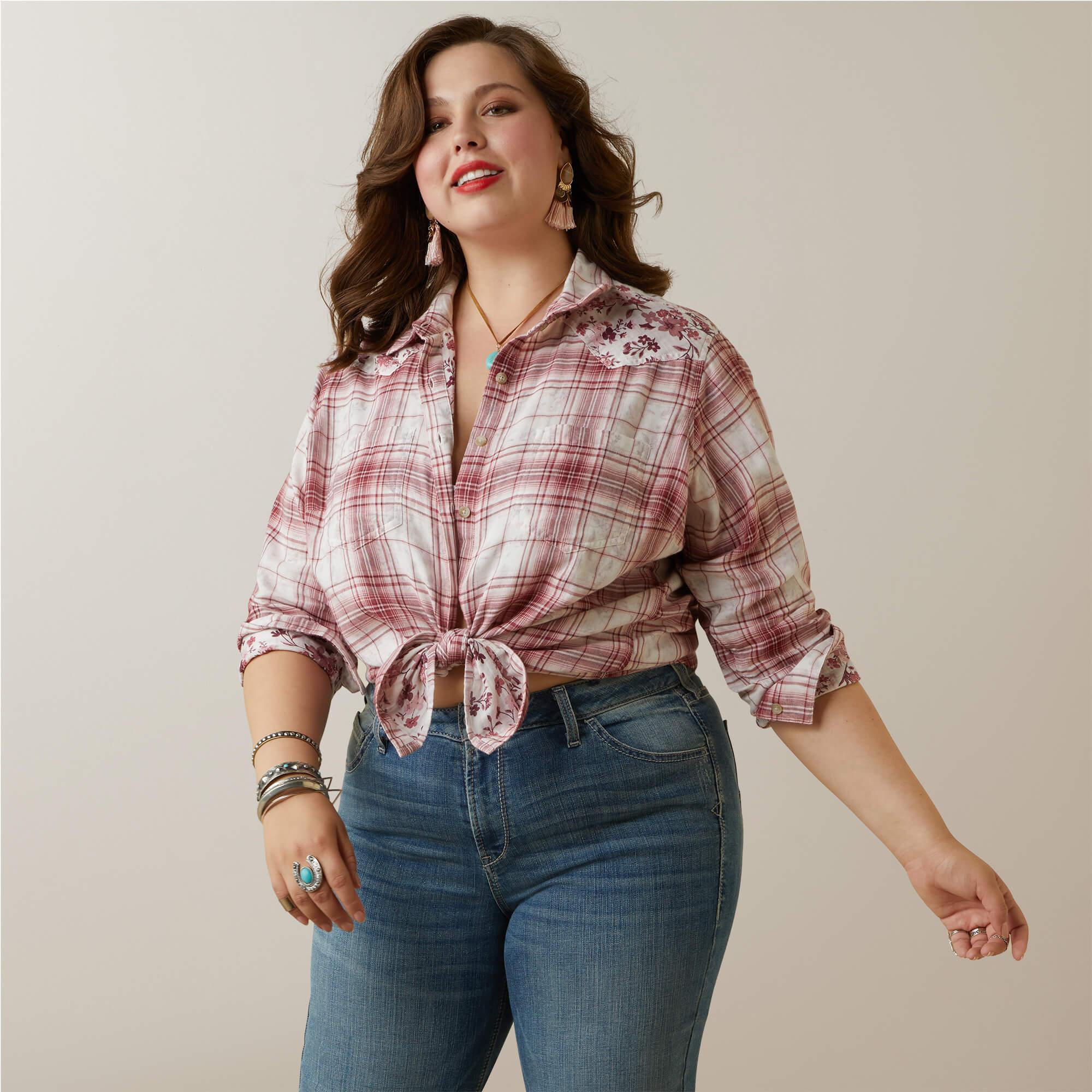 Women's REAL Billie Jean Shirt - Willa Plaid - Purpose-Built / Home of the Trades