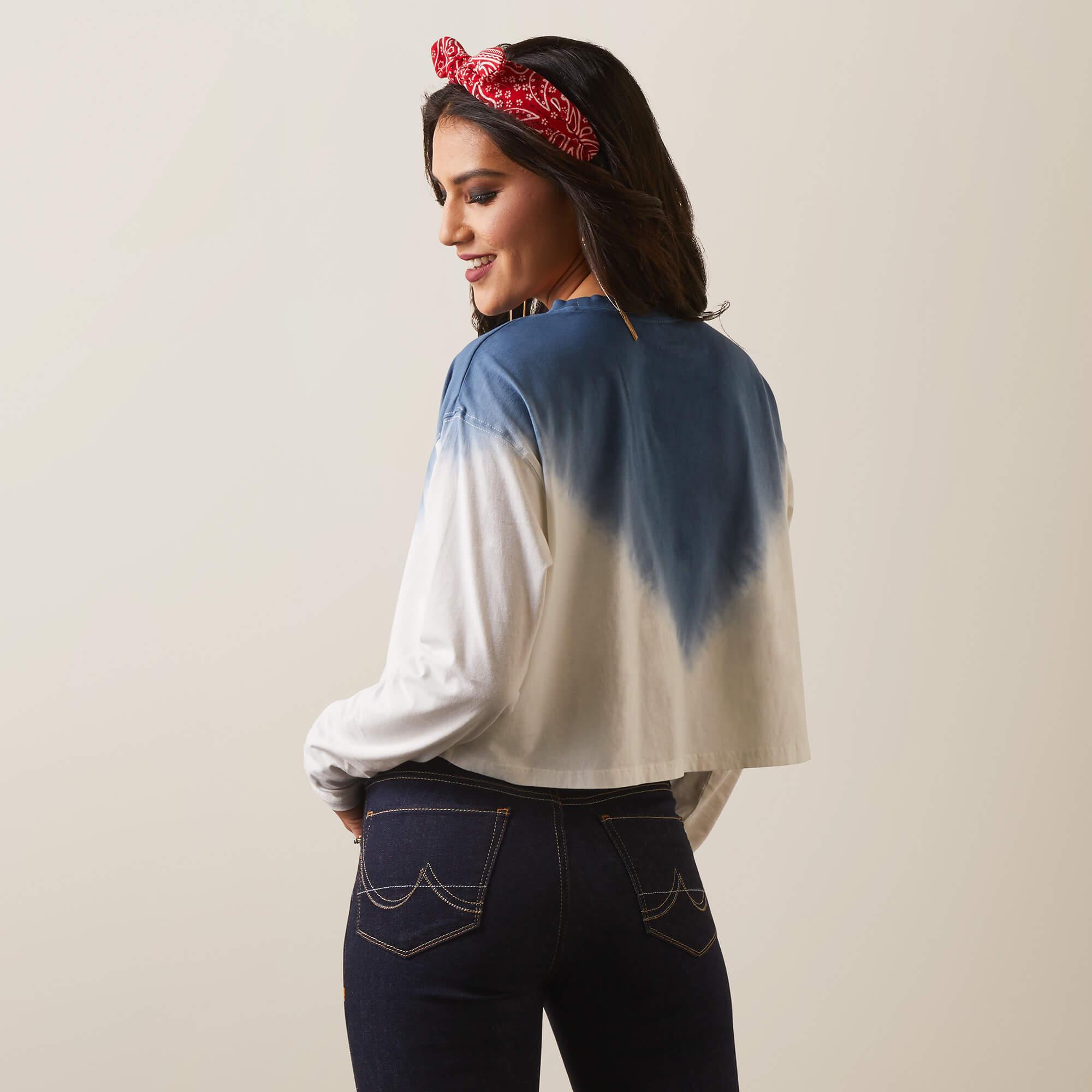 Women's Howdy Ombre Top - White