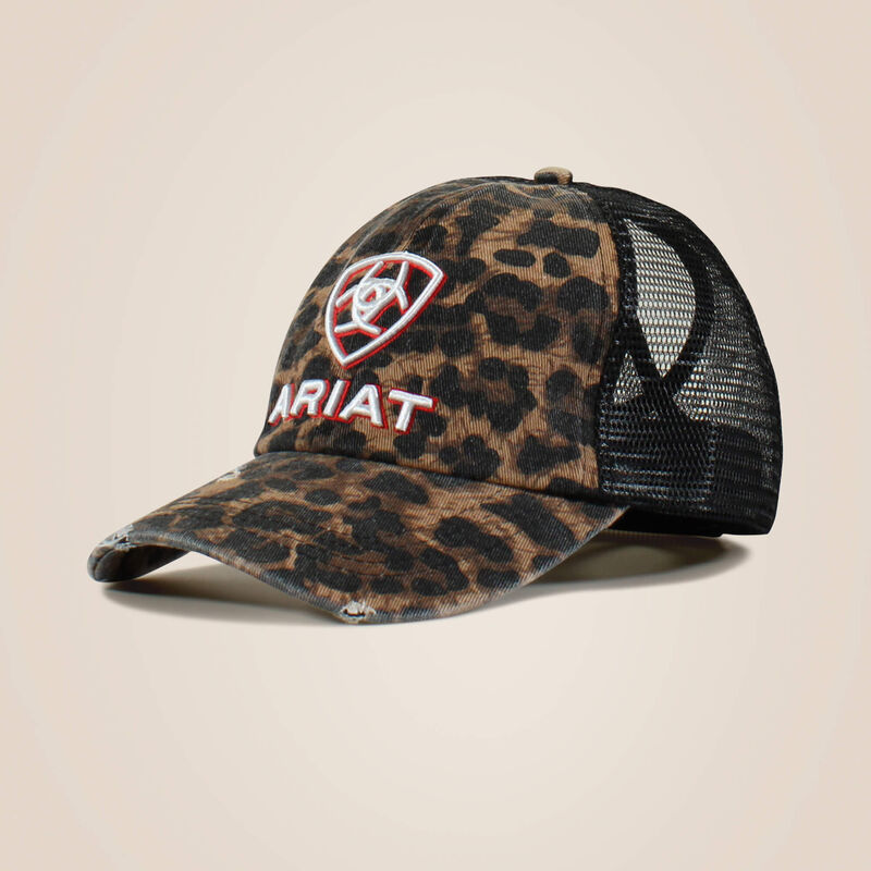 Ariat Leopard Ponytail Cap