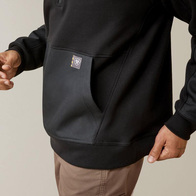 Rebar workman duracanvas 1/4 zip sweatshirt - Black - Purpose-Built / Home of the Trades