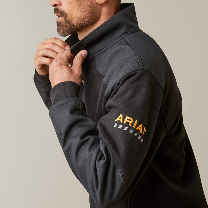 Rebar workman duracanvas 1/4 zip sweatshirt - Black - Purpose-Built / Home of the Trades