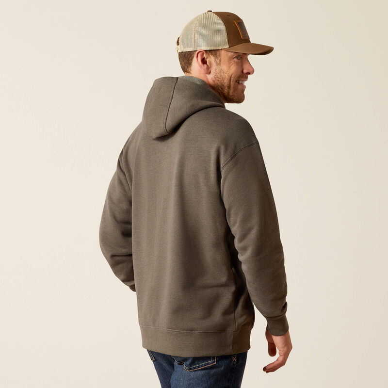 Rebar Graphic Hoodie - Beluga Heather/Black