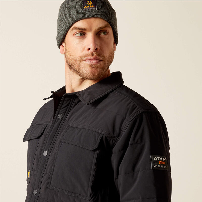 Rebar Cordura Ripstop Insulated Shirt Jacket - Black