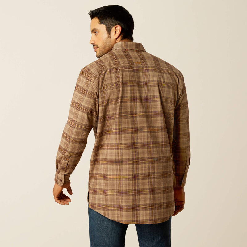 Rebar Flannel DuraStretch Work Shirt Long Sleeve - Chocolate Chip