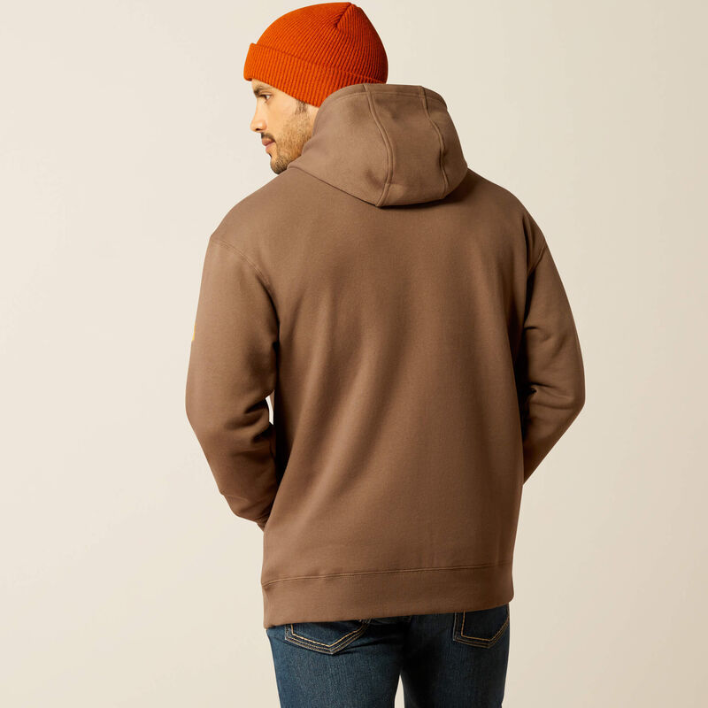 Rebar Graphic Hoodie - Chocolate Chip/Golden Brown