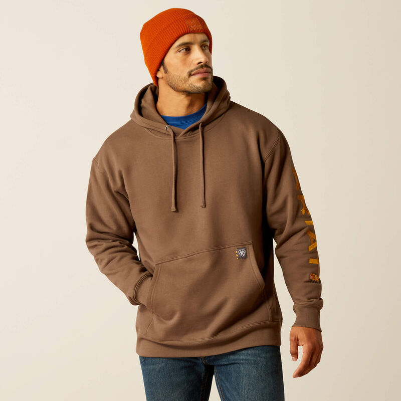 Rebar Graphic Hoodie - Chocolate Chip/Golden Brown