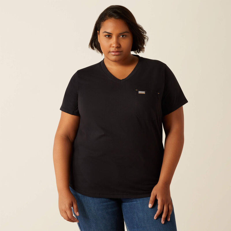 Women's Workman Rose T-Shirt, S/S, Black