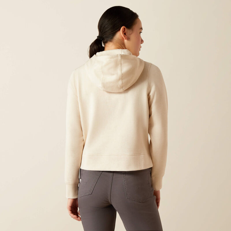 Women's Lightweight Cropped Hoodie, Sun Kiss Heather