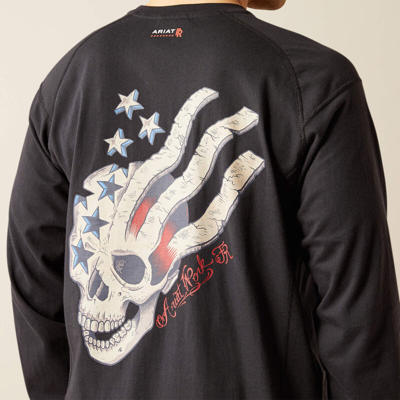 FR Air American Scream T-Shirt, Long Sleeve Black