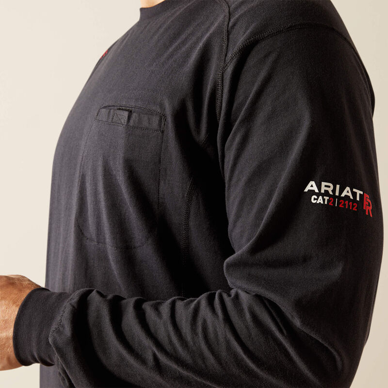 FR Air American Scream T-Shirt, Long Sleeve Black