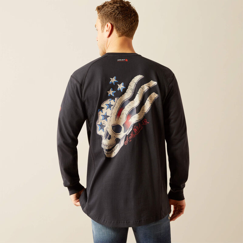 FR Air American Scream T-Shirt, Long Sleeve Black