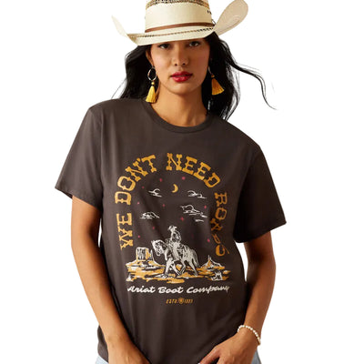 Women's Ariat No Roads Tee - Vintage Black