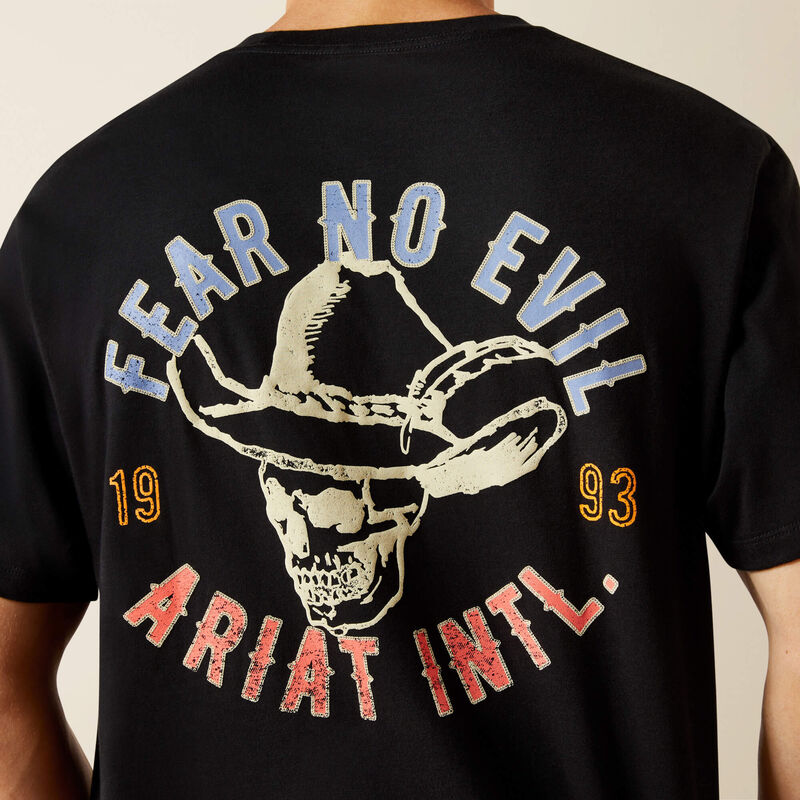 Ariat Stitched Skull Tee- Black