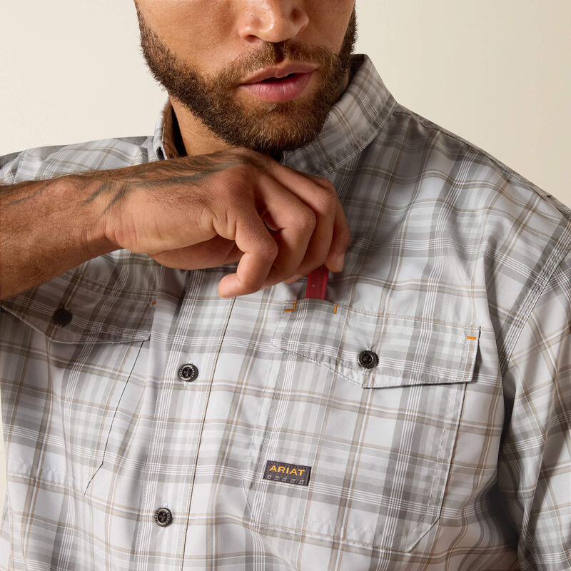 Rebar Made Tough VentTEK DuraStretch Work Shirt- Microchip