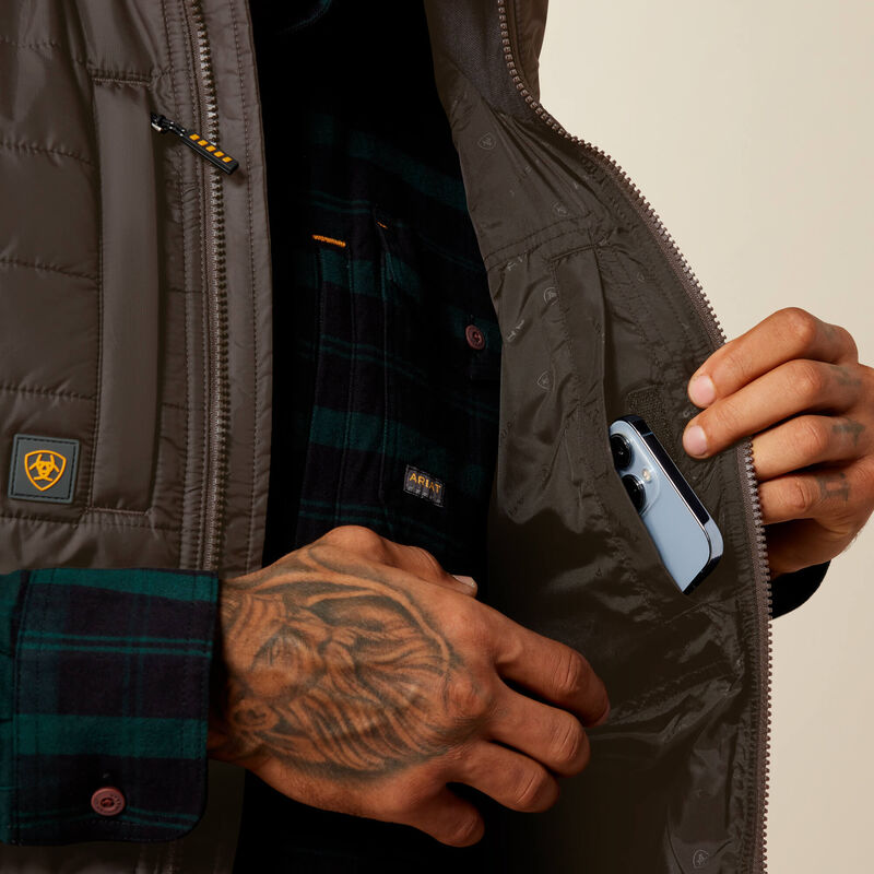 Rebar Cordura Ripstop Lightweight Insulated Vest- Caribou