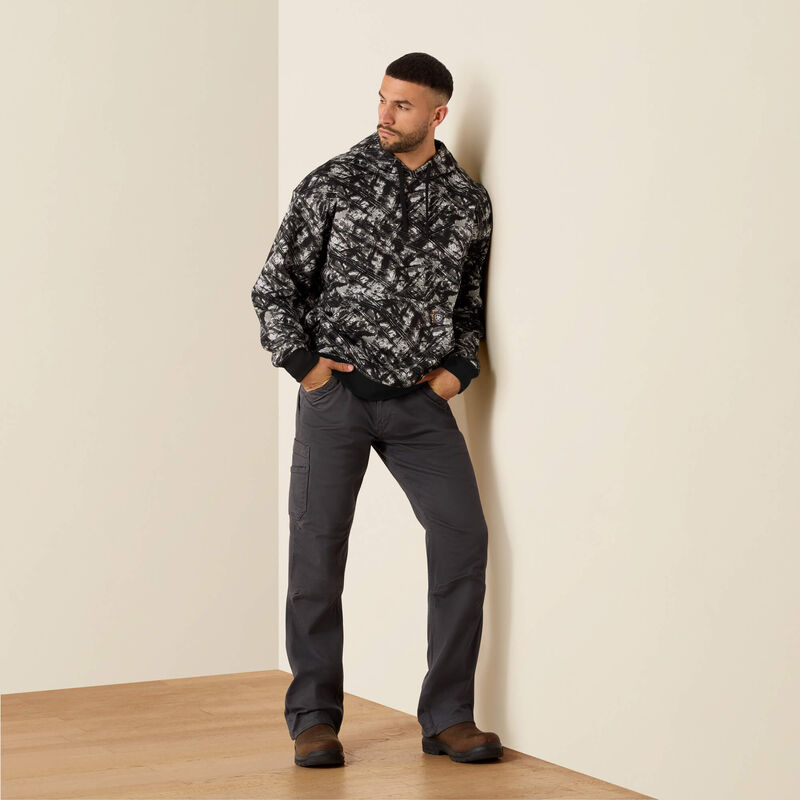 Rebar Workman Graphic Hoodie- Camo/Grey