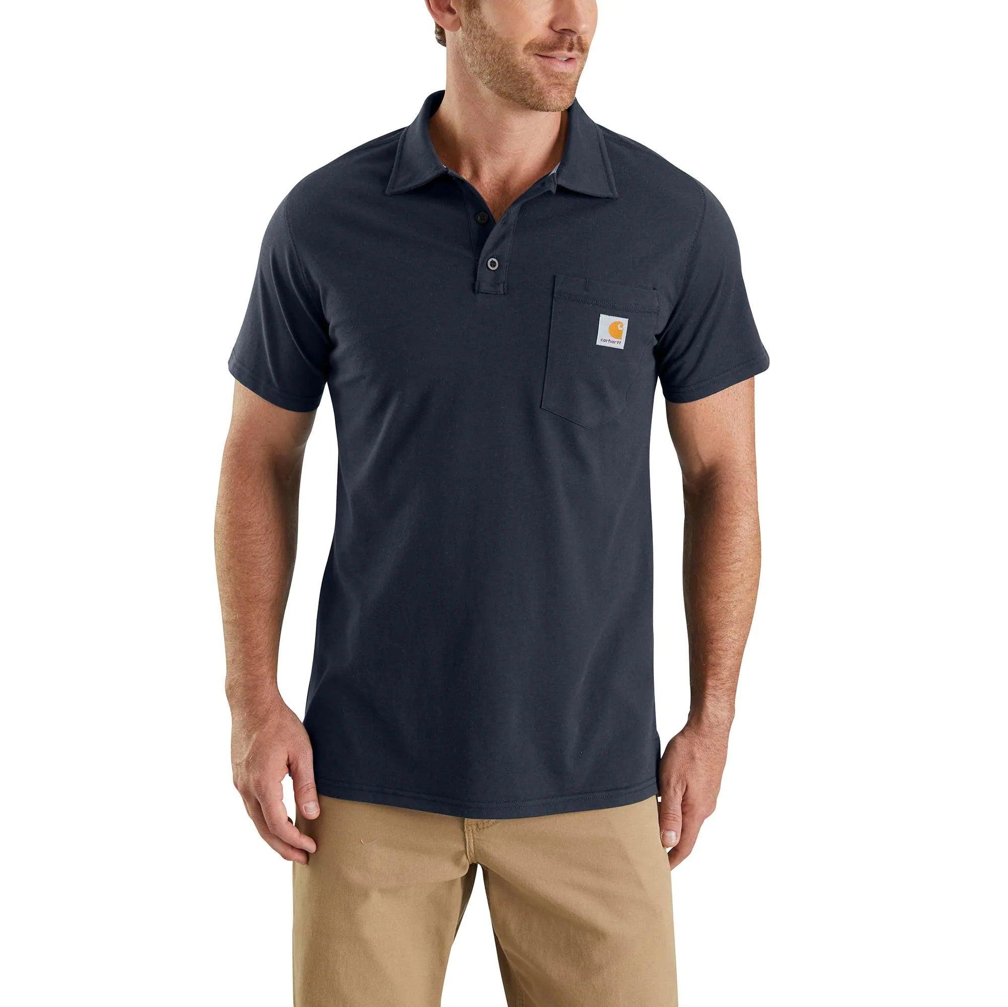 Force Cotton Pocket Polo Shirt - Cinder - Purpose-Built / Home of the Trades