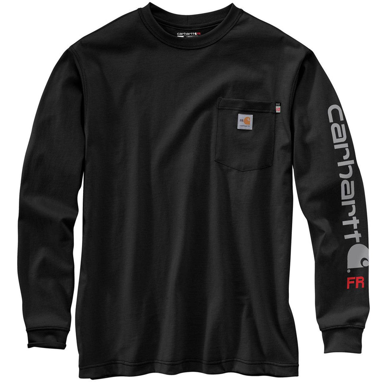 FR Force Lightweight Long Sleeve Graphic T-Shirt - Black Heather - Purpose-Built / Home of the Trades