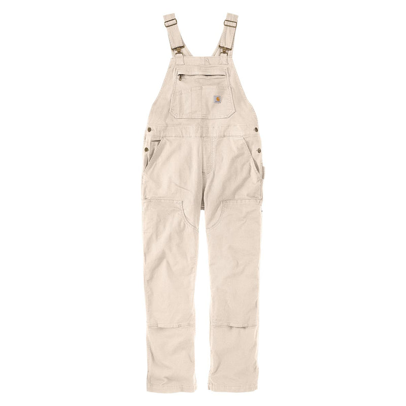 Women's Rugged Flex Loose Fit Canvas Bib Overall - Natural