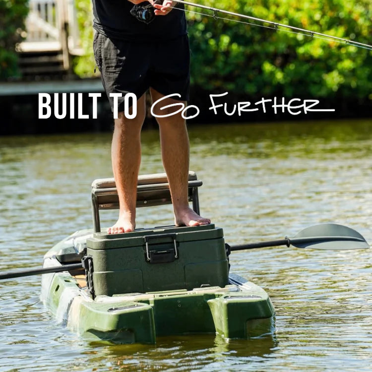 Purpose-Built x Rugged Road 45qt - Forest Green Floating Cooler