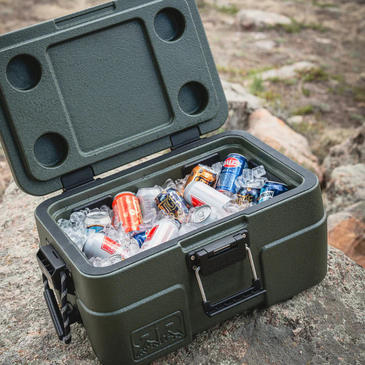 Purpose-Built x Rugged Road 45qt - Forest Green Floating Cooler