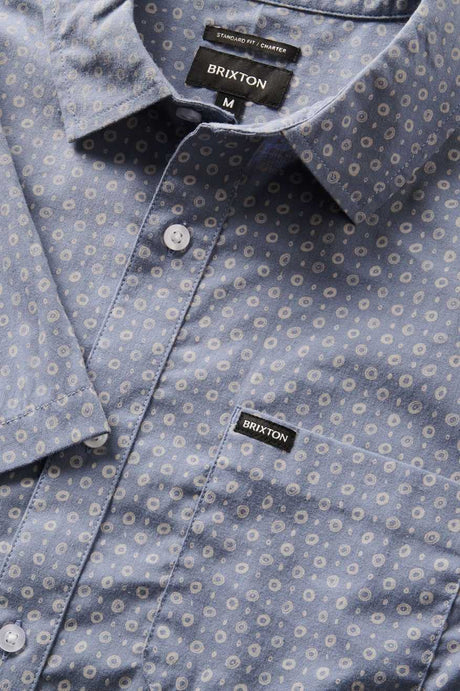 Charter Short Sleeve Woven Shirt - Flint Stone Blue