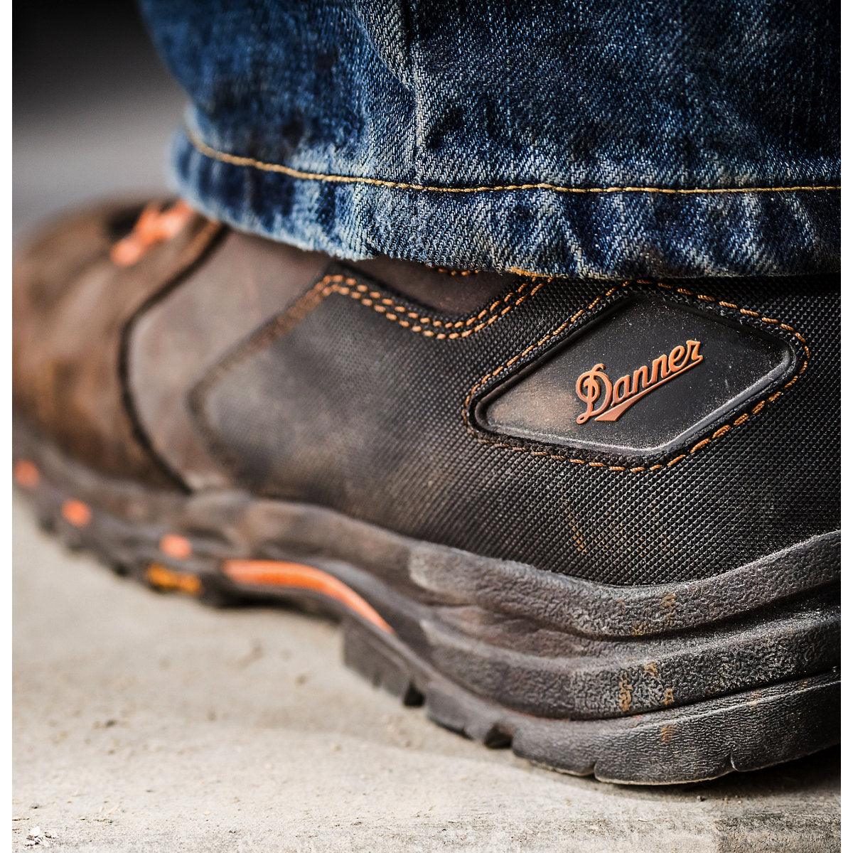 Men's Vicious Work Boot - 4.5" Brown / Orange