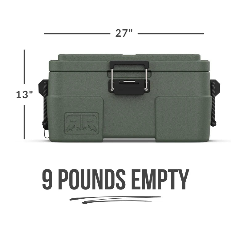 Purpose-Built x Rugged Road 45qt - Forest Green Floating Cooler